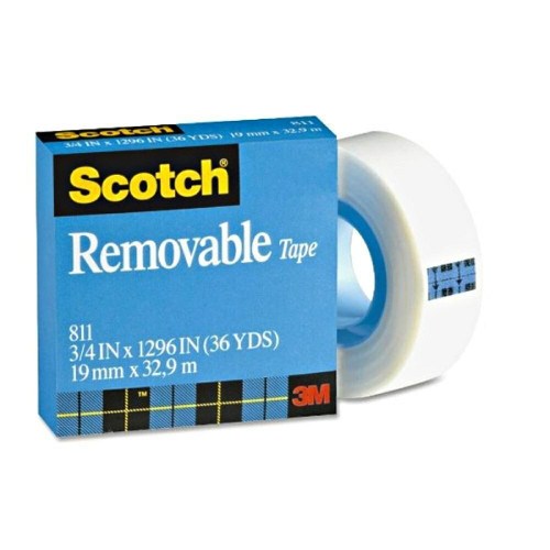 Scotch 811 Magic Tape Removable 19mmx33m